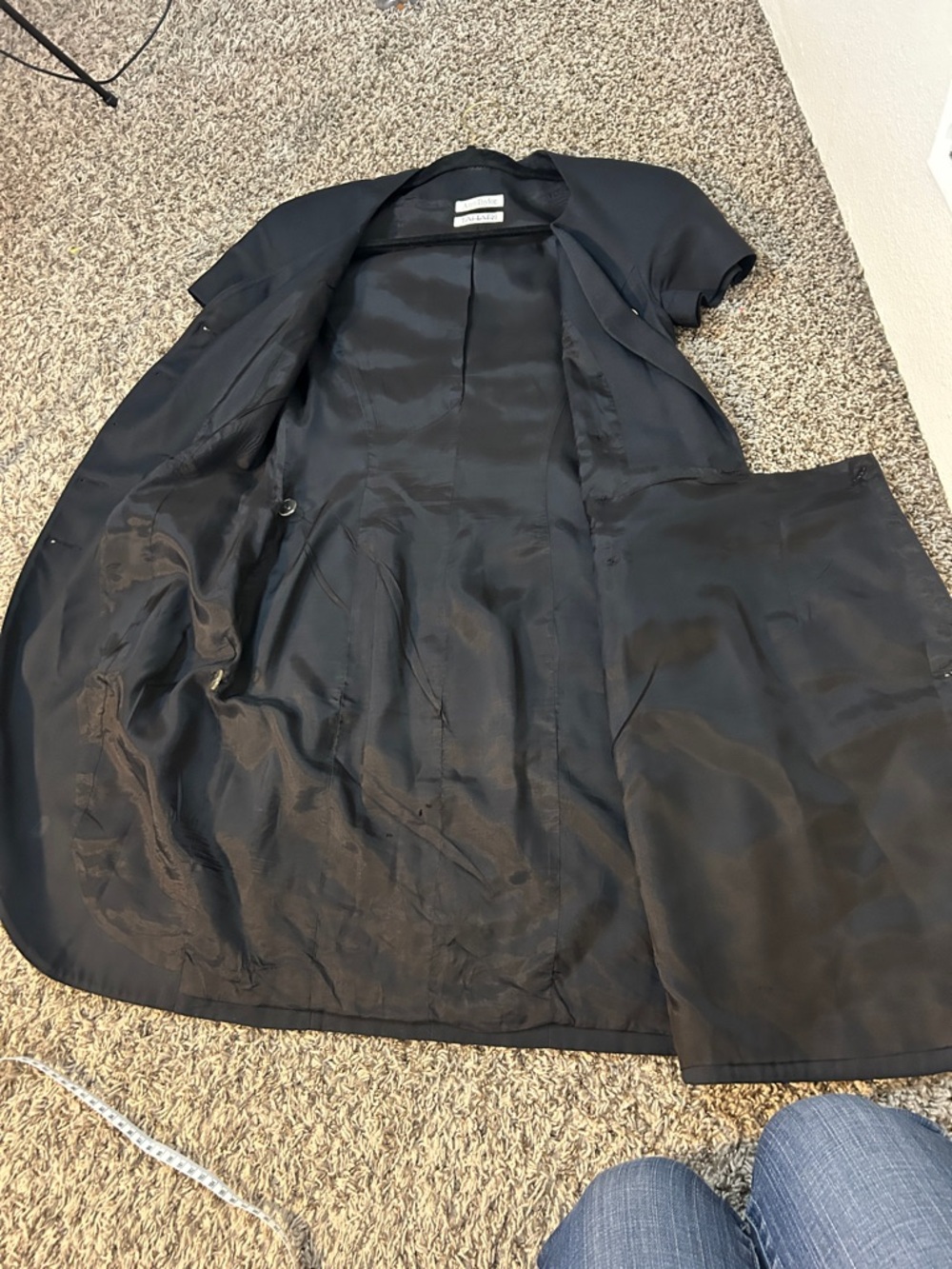 Vintage Ann Taylor x Tahari Black Dress with Gold Buttons - Picture 12 of 15